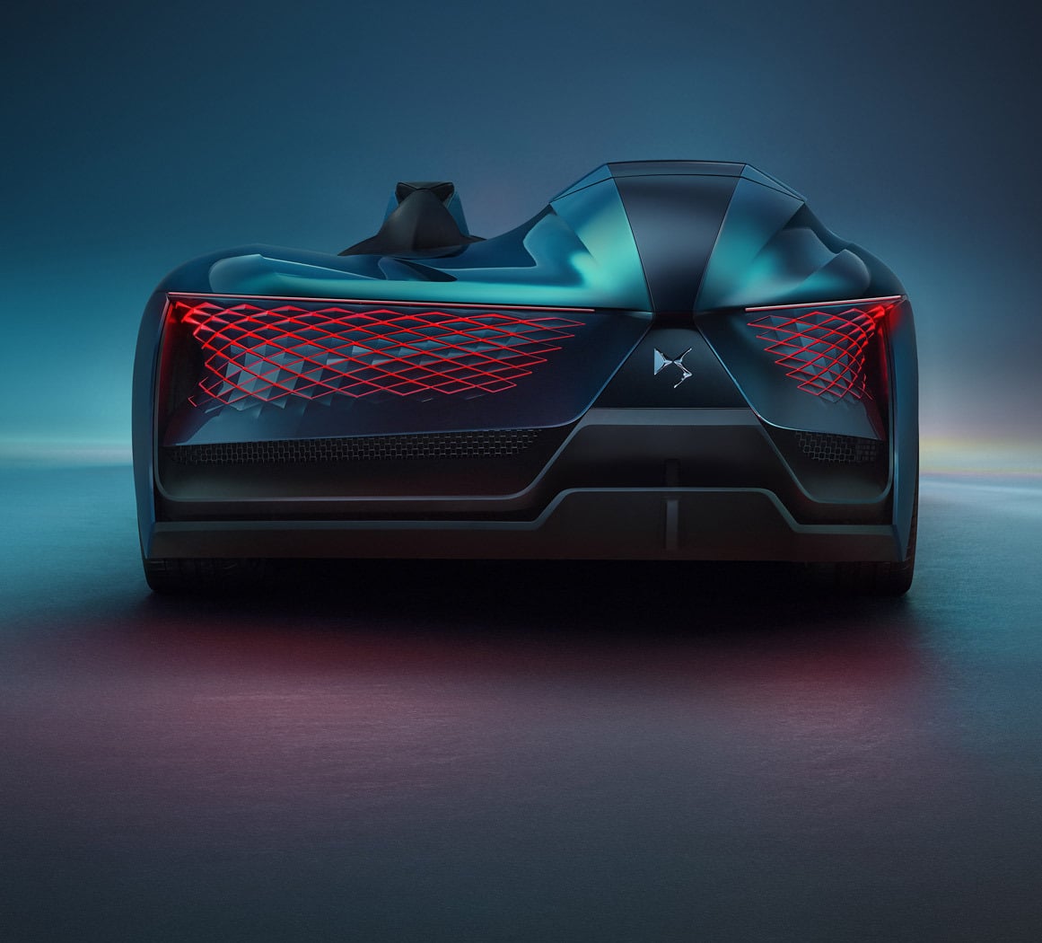 The image shows the rear view of the vehicle. Image via DS
