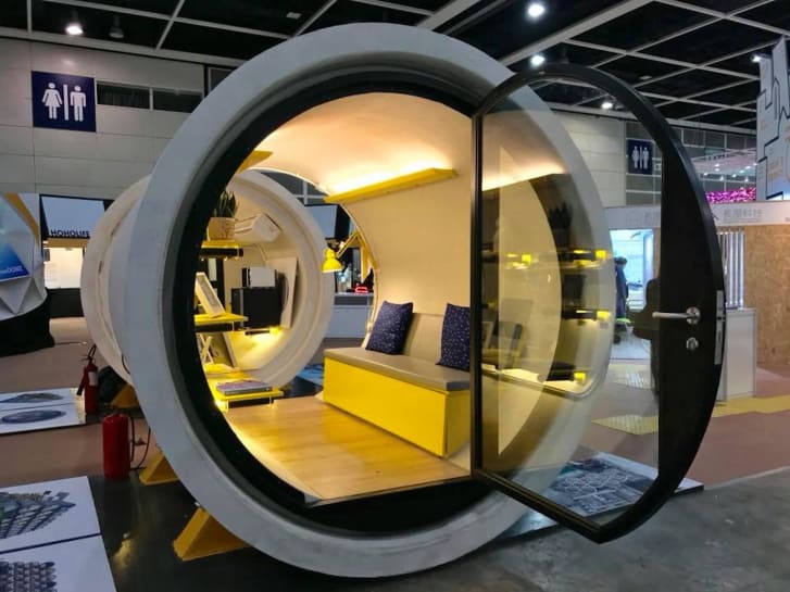The Opod tube house design created by James Law Cybertecture. Image via James Law Cybertecture